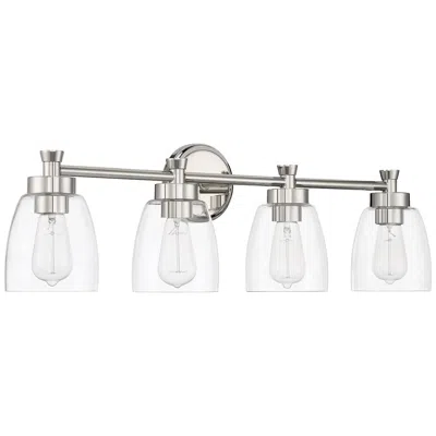 Craftmade Henning 30" Wide 4-light Polished Nickel Vanity Bath Light