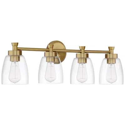 Craftmade Henning 4 Light Vanity In Satin Brass