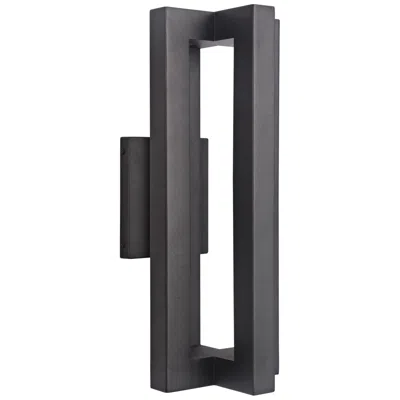 Craftmade Kai 18" High Matte Black Led Outdoor Wall Light