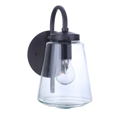 Craftmade Laclede Outdoor Armed Sconce In Midnight