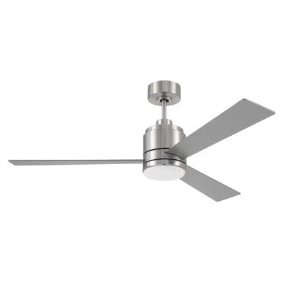 Craftmade Mccoy 52" Ceiling Fan With Led Lights & Wall Control In Brushed Nickel