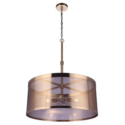 Craftmade Mesh 12 Light Pendant In Satin Brass