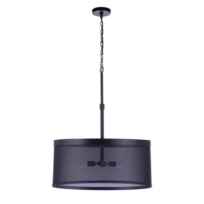 Craftmade Mesh 4 - Light Drum Pendant In Matte Black
