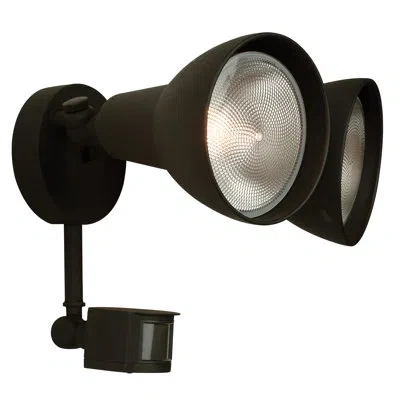 Craftmade Outdoor Security Flood Light With Motion Sensor In Matte Black