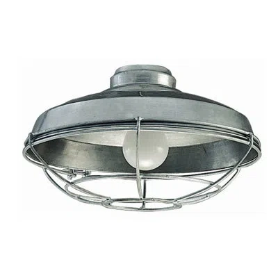 Craftmade Outdoor Wire Cage 1-light Universal Ceiling Fan Bowl Light Kit In Galvanized
