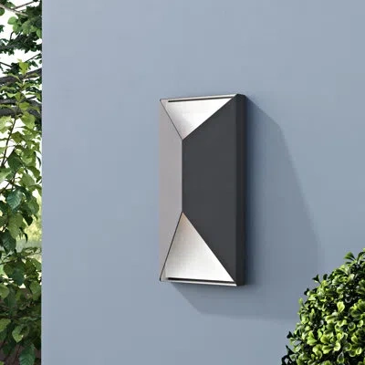 Craftmade Peak Led 2 - Bulb Led Outdoor Flush Mount In Brushed Aluminum