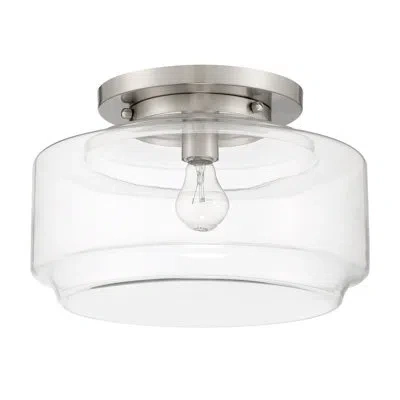 Craftmade Peri 1 - Light Semi Flush Mount In Nickel