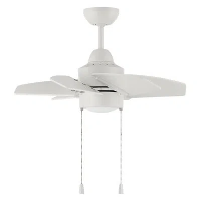 Craftmade Propel 24'' Ceiling Fan With Led Lights In White