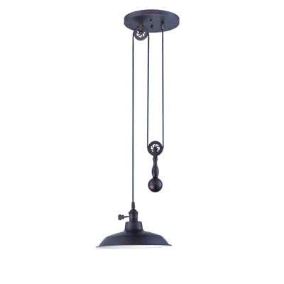 Craftmade Pulley 1 - Light Single Dome Pendant In Antique Bronze