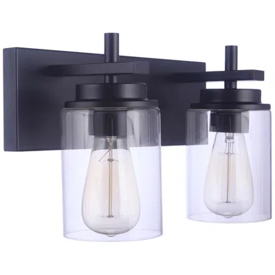Craftmade Reeves 2 Light Vanity In Flat Black