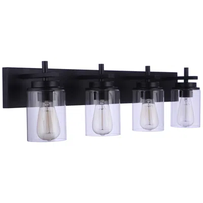 Craftmade Reeves 4 Light Vanity In Flat Black