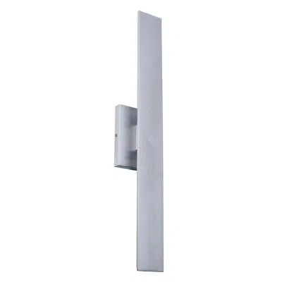 Craftmade Rens Integrated Led Outdoor Armed Sconce In Brushed Aluminum