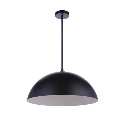 Craftmade Sculptural Statement Pendants 1 - Light Dome Led Pendant In Matte Black
