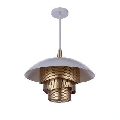 Craftmade Sculptural Statement Pendants 1 - Light Dome Tiered Led Pendant In White