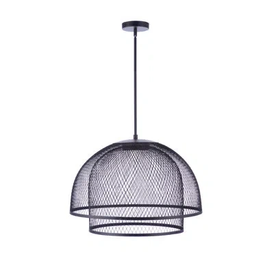 Craftmade Sculptural Statement Pendants 1 - Light Led Geometric Pendant In Matte Black