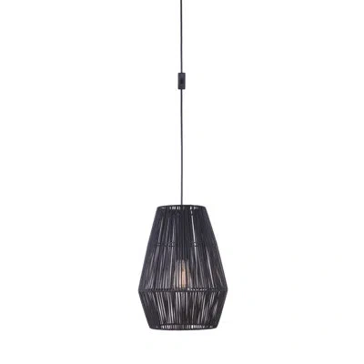 Craftmade Swag Pendant 1 - Light Single Geometric Pendant In Black