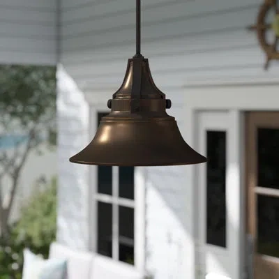 Craftmade Union 1 -bulb Outdoor Pendant In Satin Aluminum