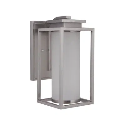 Craftmade Vailridge Led Outdoor Wall Lantern In Stainless Steel;powder Coated Finish
