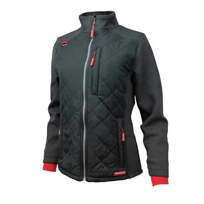 Pre-owned Craftsman Cmxcgraj11gd1-m 20v Women's Hybrid Heated Jacket (2 Ah) - M, Blk In Black