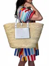 Craie Studio Panier Ii Basket Bag In Creme In Sand