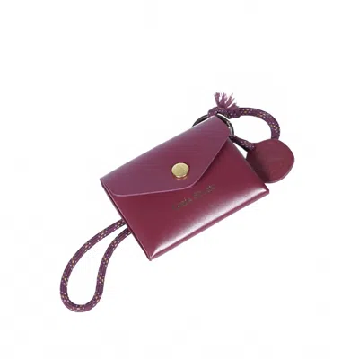 Craie Studio Women's Moni Calf Leather Wallet In Prune In Pink