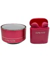Craig 2-in-1 Wireless Combo Pack With True Wireless Earbuds & Bluetooth Speaker In Pink
