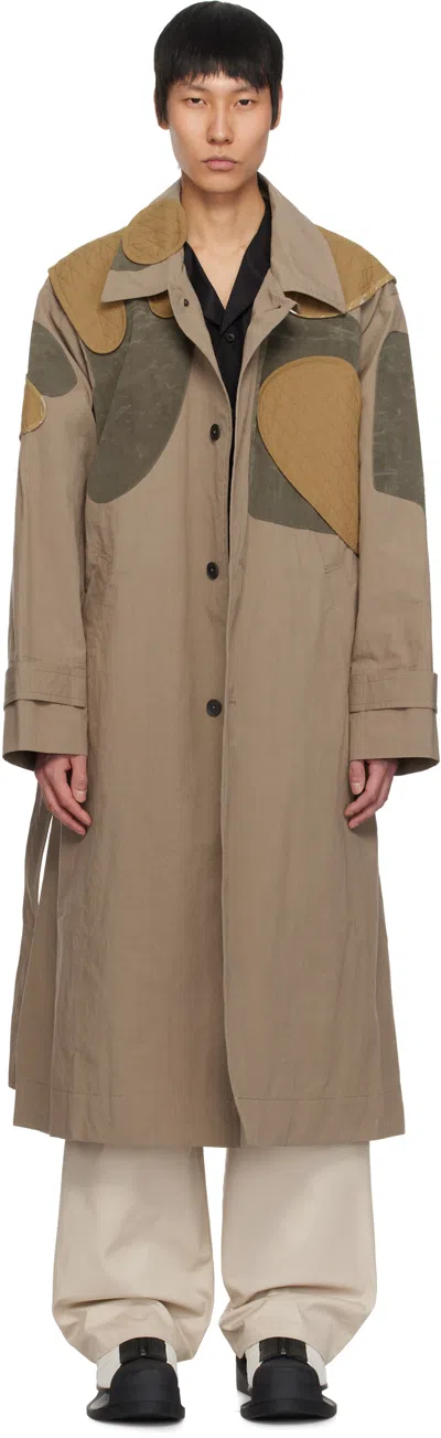 Craig Green Beige Utility Patch Trench Coat