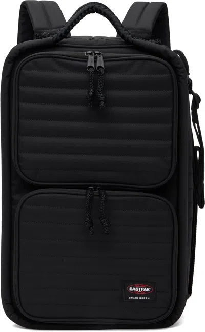 Craig Green Black Eastpak Edition Quilted Travel Pack Backpack In Cg Black