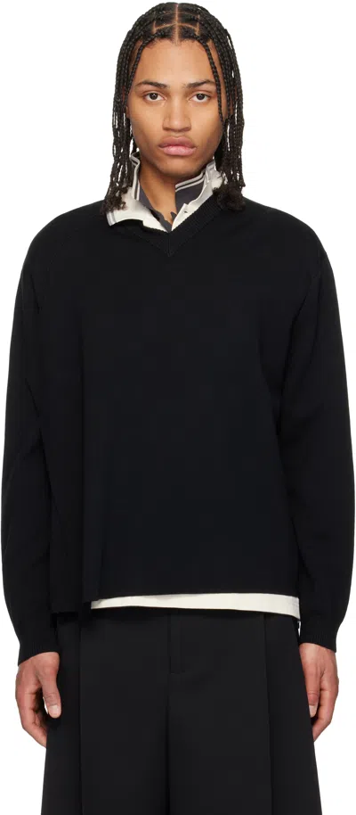 Craig Green Black Flag Knit Sweater
