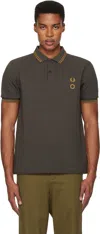 Craig Green Black Fred Perry Edition Short Sleeve Quilted Polo In Z36 Craig Black