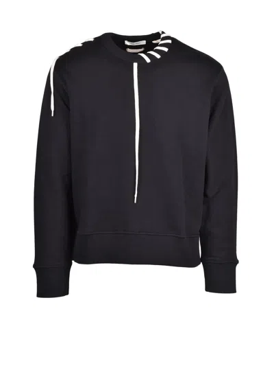Craig Green Black Stitch Detailing Relaxed Fit Cotton Sweatshirt