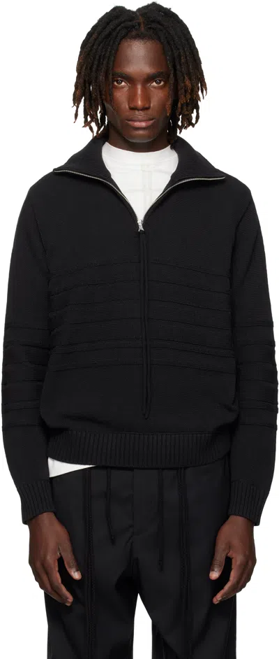 Craig Green Black Tape Knit Polo