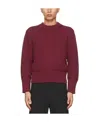Craig Green Burgundy Round Neck Sweater In Red