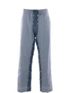 Craig Green Mens Blue Layered Straight-leg Cotton-blend Shell Trousers Xl In 蓝色