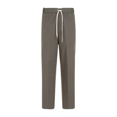 CRAIG GREEN CRAIG GREEN CIRCLE OLIVE COTTON WORKER TROUSERS