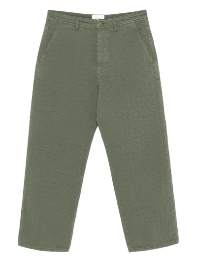 Craig Green Circle-quilted Trousers In Green