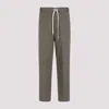 Craig Green Logo-embroidered Drawstring Straight-leg Pants In Olive