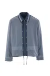 Craig Green Cotton-blend 2-in-1 Shirt Jacket In Blue