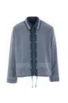 Craig Green Cotton-blend 2-in-1 Shirt Jacket In Blue