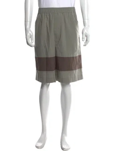 Pre-owned Craig Green Colorblock Pattern Jogger Shorts In Gray