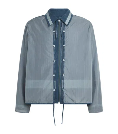 Craig Green Cotton-blend 2-in-1 Shirt Jacket In Gray