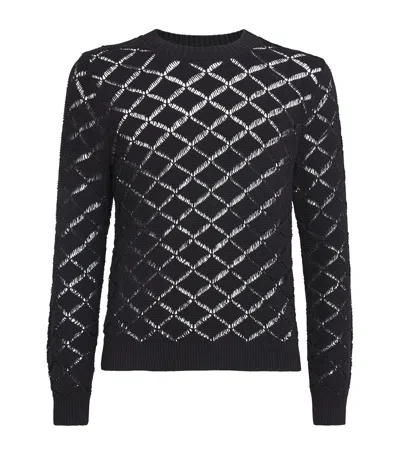 Craig Green Cotton-blend Pointelle Sweater In Black