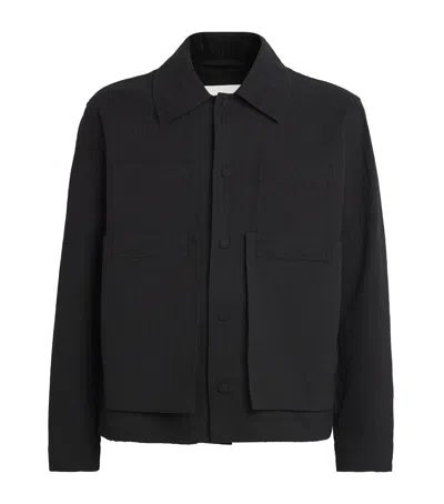 Craig Green Cotton Embroidered Worker Jacket In Black