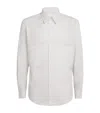 Craig Green Cotton Flatlock Shirt In Gray