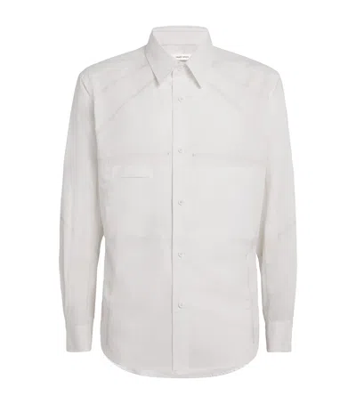 Craig Green Cotton Flatlock Shirt In Gray