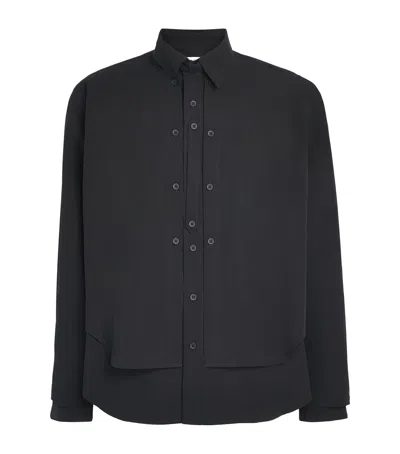 Craig Green Cotton Panelled Shirt In Black