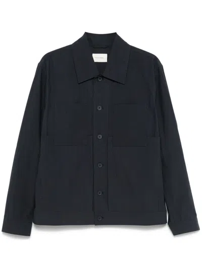CRAIG GREEN BLUE COTTON SHIRT JACKET