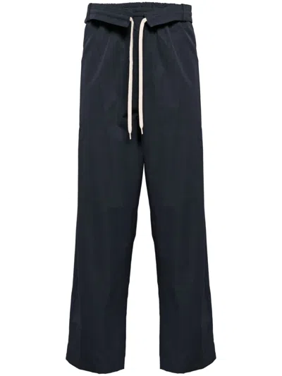 Craig Green Cotton Tapered Trousers In Blue