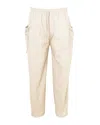 Craig Green Cropped Straight-leg Pants With Embroidered Motif In Gray