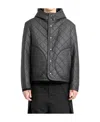 Craig Green Diamond-quilted Hooded Jacket In Black
